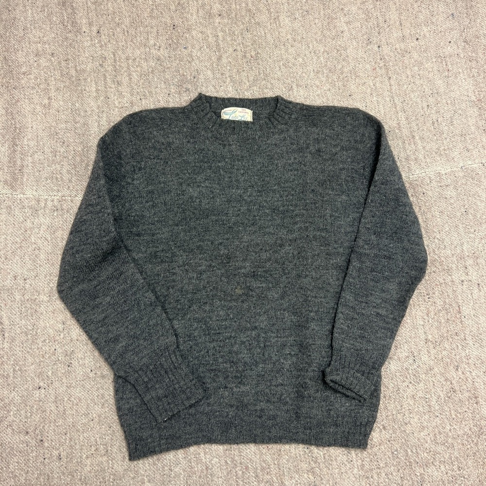 Vintage Lara Lee Sweater Women's Small Gray 1950s Wool‎